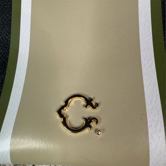 C. Wonder Women's Black Striped Clutch Purse with Gold Zipper - Picture 8 of 8